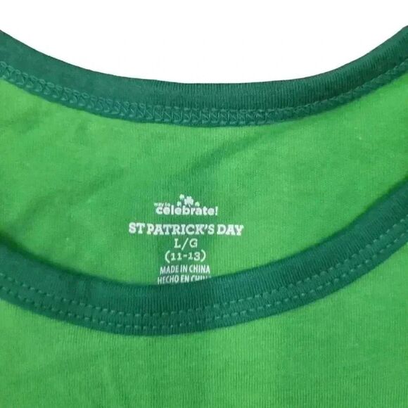 Way to Celebrate Women's Jr's. Green Cotton/Poly St. Patrick's Day "I'm Only Her - Picture 3 of 7